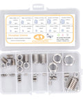 41 Piece Stainless Steel Thread Repair Insert Kit M2 To M14 With Storage Box displayed with various thread inserts visible.