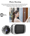 2.8 Inch LCD Digital Door Viewer Peephole And Video Doorbell Kit With Night Vision Built In Memory Photo Capture and Wide View