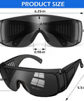 Six Pack Anti Fog Safety Glasses Over Prescription Eyewear With UV Protection And ANSI Z87 1 Certification Impact Resistant Polycarbonate Lenses size chart
