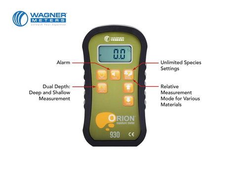 Pinless Wood Moisture Meter With Dual Depth Readings, Non-Damaging Sensor, On-Site Calibration, Pro-Grade Lumber Moisture Measurement For Woodworking, Construction, And DIY Projects on-screen view