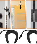 Rugged Rubber Door Wedge Stopper With Paracord Lanyard For Lightning Fast Access Two Pack, showing TPU stoppers and lanyard.