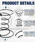 15 Piece 6 Inch Upholstery Coil Springs Set Knotted Ends showing double ring design for secure attachment and strong support.