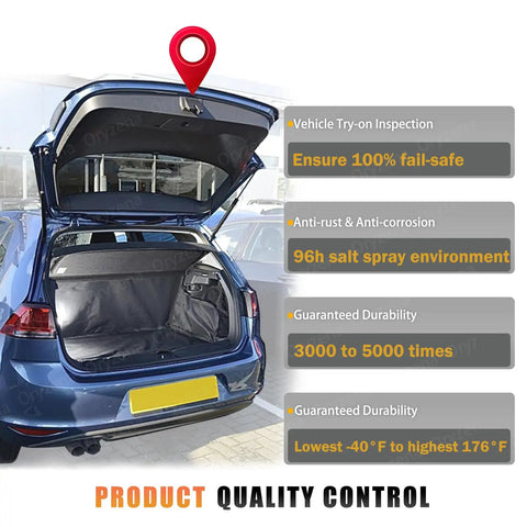 Open trunk showcasing Trunk Latch Actuator Replacement For Volkswagen Tiguan Jetta Sportwagen Golf GTI Beetle And More Plug And Play OEM 5M0827505E9B9