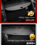 Retractable Cargo Cover For Hyundai Tucson 2022 2023 2024 2025 2026 Gas And Hybrid Models Black Trunk Privacy Shade Comparison