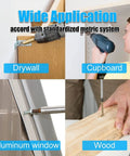 Wide application of Bad Boys Self Drilling Screws Assortment Kit Packing 404 Pieces Of Tough Stainless Steel Tapping Fasteners in drywall, wood, and aluminum.