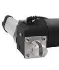 Close-up of 24V Beefy Feedback Linear Actuator 24 Inch Stroke 900 Lbs Force Hall Effect Sensor Feedback IP66 Waterproof