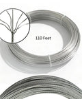 Heavy Duty Picture Hanging Wire Kit with 110 Feet Braided Wire coil for photos and art