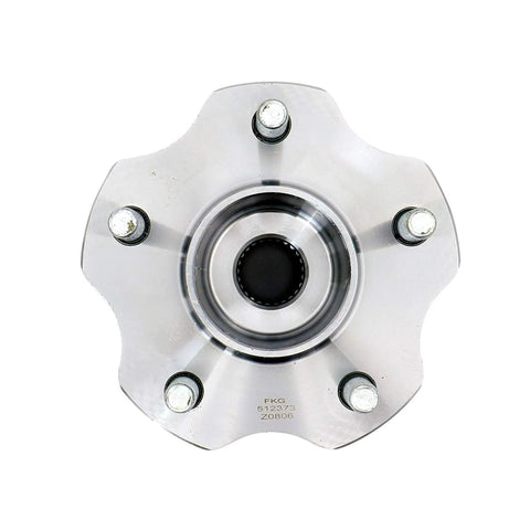 Front view of Rear Wheel Hub Assembly Fit For 2008 2013 Nissan Rogue AWD And 2011 2014 Nissan Juke AWD Two Pack Replacement.