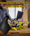 Fits 45mm To 50mm Miter Saw Outlets With Zippered Dust Bag Adjustable Bracket Universal Dust Collector Bag For 255 Model