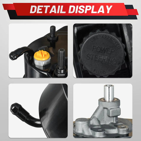 Beefed Up Power Steering Pump For Mercruiser Sterndrive Alpha Bravo Boats Fits 4.3L V6, 5.0L V8, 5.7L V8, 6.2L V8, 7.4L V8 Engines Low Noise Operation Smooth Steering Upgrade