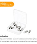 Straight Up Solid E10 Miniature Bulbs 30V 3W Warm Yellow Glass Lamp With Screw Base in PP storage box, ten pack.