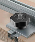 4 Pack 5/16-18 Female Thread Knob T Handle Black Nylon Five Star Head Clamping Nut Knob with stainless insert on machine