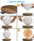 How to levitate the Levitating Moon Light With Magnetic Base And Remote Control Dope Floating 3D Moon Lamp Spins In 3 Color Modes