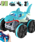 Amphibious RC Shark Car 1:14 Scale, 2.4GHz 4WD Waterproof All Terrain Monster Truck with remote and accessories
