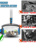 Nut Gatherer Roller For Pecan Walnut Chestnut Buckeye And More, 1.5 Gallon Nut Picker With Direct Dump Outlet demonstration.