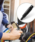 Hex Key Adapter For 3/16 To 5/16 Inch, Ratchet Wrench Hexagon Bit Kit in use on HVAC valve