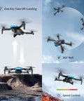 Starter Friendly Beginner Drone With 1080P Camera And Brushless Motors Long Flight Time One Key Takeoff And Landing RC Quadcopter in flight