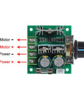 Hardcore No Nonsense PWM DC Motor Speed Controller Switch For 12V To 40V Systems With 10 Amp Continuous Output and Smooth Cruise Throttle Control For Trucks And Gear, showing wiring connections and control knob.