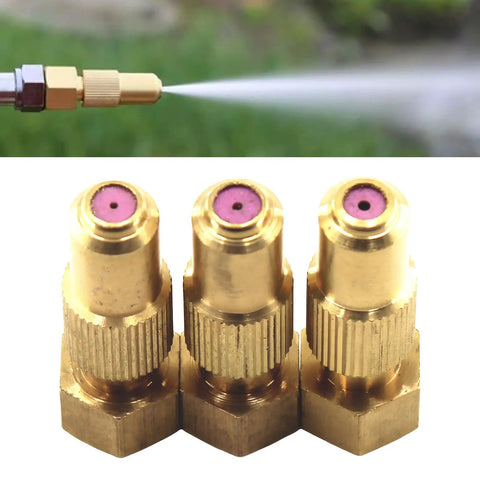 Copper Pottery Misting Nozzle For Garden Sprinklers High Pressure Direct Spray Must Have Adjustable Cone And Stream Settings