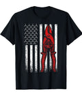 Patriotic Aircraft Mechanic Tee Showcasing US Flag Design With Tools Like Safety Wire Pliers For Blue Collar Aircraft Technicians