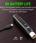 P3 Wireless XLR Bluetooth Receiver For Speakers, Audio Mixers, PA And DJ Systems With Rechargeable Battery displayed with USB-C cable