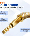Solid spring design showcasing high resilience and flexibility of High Grade Spring Steel Fish Tape Wire Puller For Drywall And Concrete Conduit 16 4 Foot Slick Wire Snake.