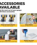Accessories for Control Spray Max HVLP Paint and Stain Sprayer With Fully Adjustable Settings for Decks Cabinets Furniture and Woodworking
