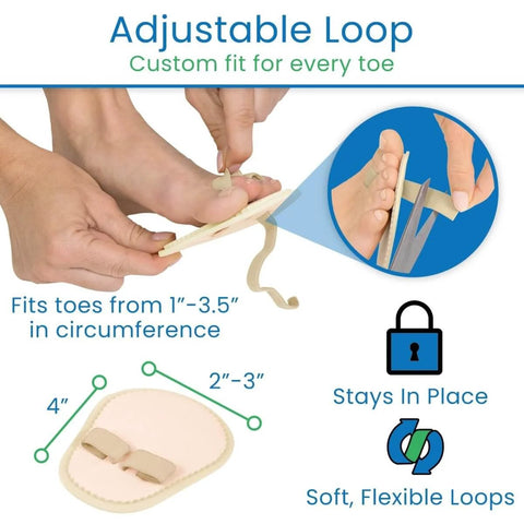 Toe Straightener Splint Pair For Hammer Toe Correction And Claw Toe Relief All Day Comfort Crooked Toe Realignment Cushion Brace