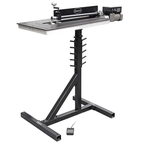 Signature Series Metal Fabrication Plate Bead Roller Table With Textured HPDE Top shown with Eastwood 19 Inch Bead Roller