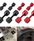 Heavy Duty 4 Pcs Aluminum Flange Two Hole Alignment Dots Plus 1-1/8 Inch Pins And 1-5/8 Inch Detachable Double Hole Bolts.