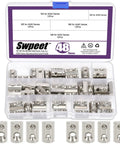 Heavy Duty 4040 Series T Slot Nuts Kit With Carbon Steel Nickel Plated Roll In Spring Nuts M4 M5 M6 M8 48Pcs Assortment