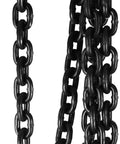 Black alloy steel chain sling with 5/16 in links, multi-strand lifting chain (G80)