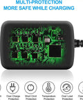 Slick 12 Volt AC Adapter For Cordless Drill Driver Featuring Plug And Play Design showing circuit board details and safety features.