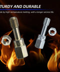 All In One Pro Grade 61 Piece Thread Restorer Kit With Dual Standard Taps And Dies For UNC UNF And M6 M14 Threads Heat Treated Carbon Steel