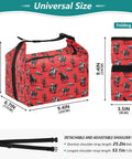 Cowboy Themed Lunch Bag For Women And Men, Reusable Insulated Lunch Tote With Leakproof Design, universal size dimensions