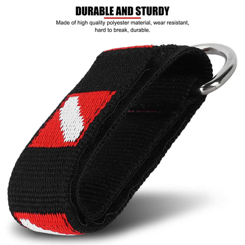 Adjustable Scuba Diving Wrist Strap With D Ring For Cameras Flashlights Compass And Dive Slates Sticky Back Secure Wrist Mount