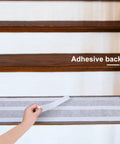 Non Slip Stair Treads For Wooden Steps With Adhesive Backing, 28X9 Inches, 15 Pieces, 100 Percent Polypropylene Gray Indoor Stair Runners