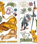 Lion King Peel And Stick Wall Decals Set Of 29 Vinyl Disney Wall Art For Kids Rooms Easy To Apply Removable And Repositionable
