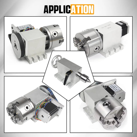 65mm MT2 Movable Tailstock Lathe Center with Four Replaceable Heads for CNC 4 Axis Engraving Machines and Woodworking