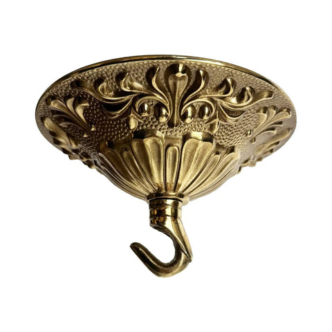 5.51 Inch Copper Canopy Kit With Mounting Hardware Built To Last, Heavy Duty Ceiling Light Cover Plate with antique bronze finish hook