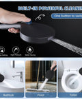 10 Inch Rainfall Filtered Shower Head With Handheld, High Pressure Matte Black Shower System in use for cleaning
