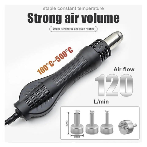 2 In 1 Digital Soldering Station With Hot Air Gun For SMD BGA Rework Desoldering And Welding Repair Tools Pro Grade 760W Kit6