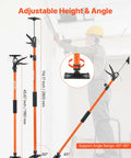 VEVOR 4-Pack Cabinet Support Poles, Heavy Duty Telescopic Steel Jack Props with adjustable height and angle features.