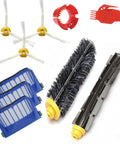 Replacement Parts Kit For Roomba 600 Series Vacuum Cleaner With Bristle Beater Brush Flexible Beater Brush Aero Vac Filter And Side Brush Fits 595 610 614 618 620 630 640 650 660 680 685 690 692 694 695