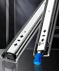 Locking Drawer Slides With Side Mount Ball Bearing Rails For Smooth Easy Glide Full Extension Three Fold Runners 550mm