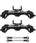 Rock Solid Front And Rear Portal Axle Kit For Axial Scx10 And Scx10 Ii Rc Crawler Built Different nylon housings and steel gears.