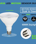 Product image of Radar Motion Sensor Outdoor Flood Light Bulbs PAR38 LED Dusk to Dawn Security Bulbs 15W 100W Equivalent 5000K Daylight for Porch Garage Driveway 360 Degree Coverage Weatherproof No Brainer Install 2 Pack, E26 base