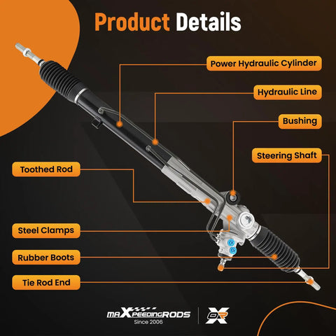 Hydraulic Power Steering Rack And Pinion For Toyota Sequoia 2001 2007 And Tundra 2000 2006 Replacement Ready To Install