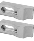 Low Profile Side Clamp Vise Kit For CNC Milling And Grinding Machines, 2 Pieces, 60 KN Clamp, Curved Jaws M8, S136H Mold Steel