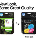 Go To Ink Cartridge Combo Pack Delivering Fresh Black And Rich Tri Color Prints For Envy Inspire And Photo Printer Models - New packaging design